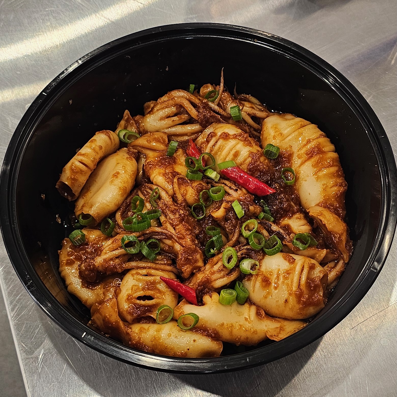 Spicy Garlic Squid